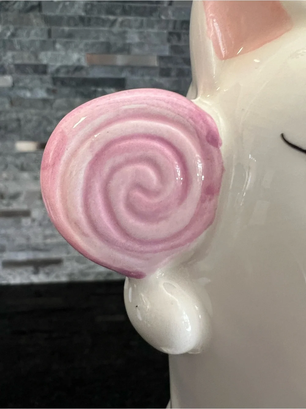 ADORABLE!!! Stacking SWEET TREATS Cat Ghost Ceramic Decor- 13 1/2 In Tall!!